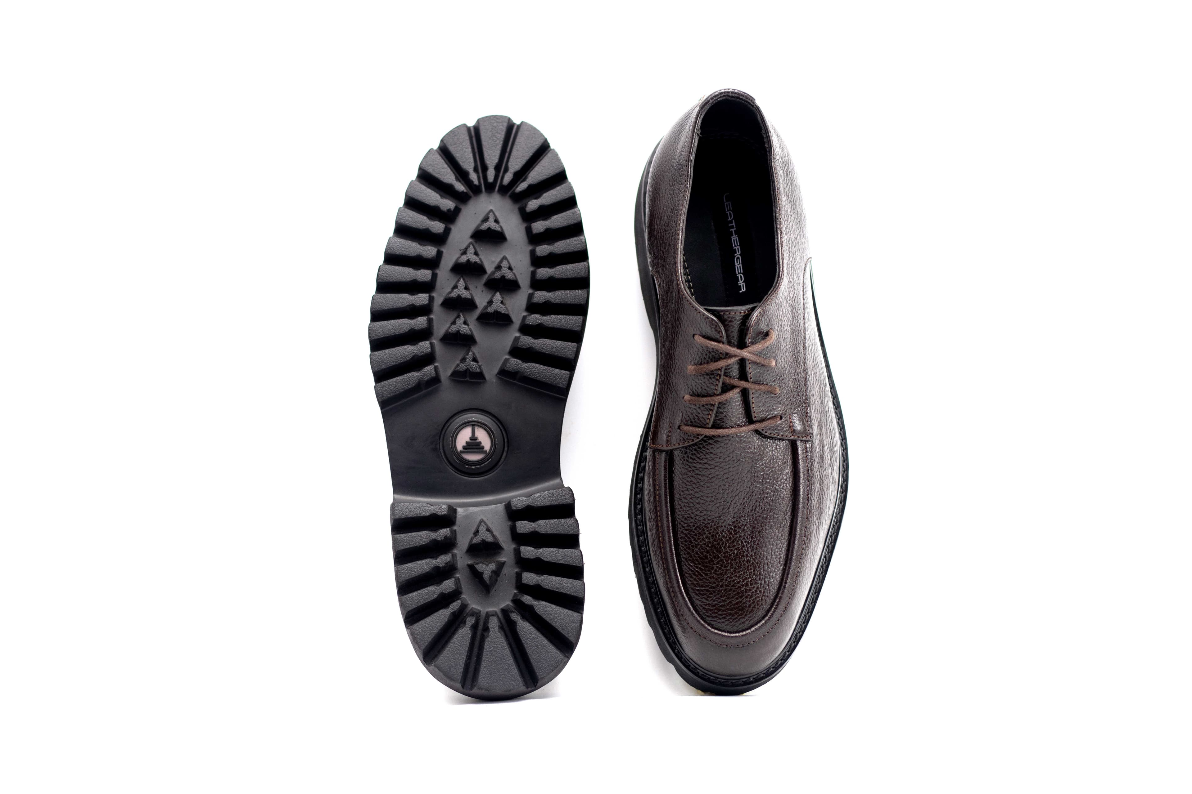 Apron Grained Derby · Brown