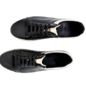 Classic Black Lace-Up Sneakers – Timeless Urban Style