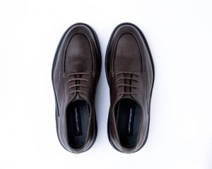 Brown Apron Derby Grained  Boogy Shoes